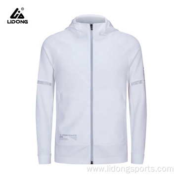 Fashion Mens Reflective Stripe Plain Gym Hoodie Men